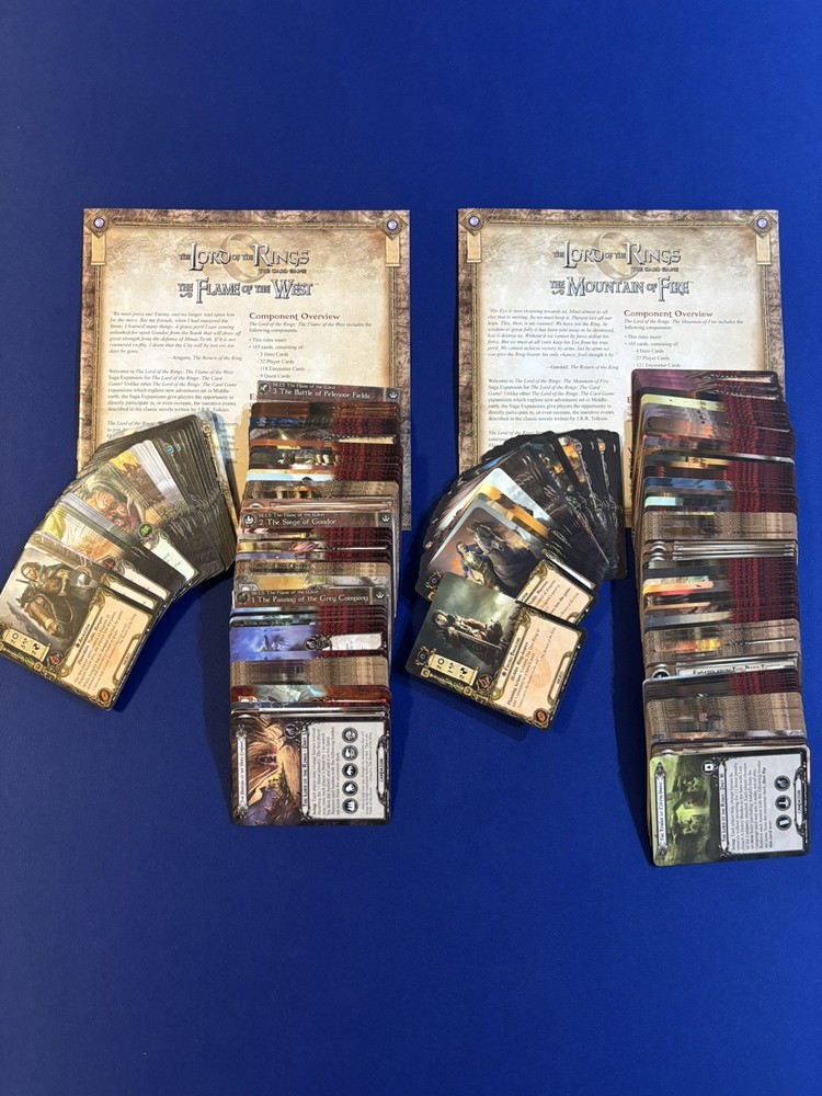 LoTR LCG – Complete Flame of the West and Mountain of Fire Expansions