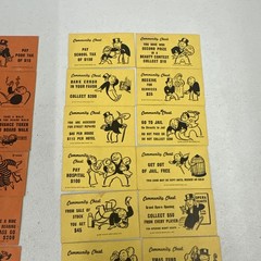 Vintage Monopoly 1961 Complete Set of 32 Community Chest & Chance Cards EUC