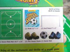 Tabletop Game Finger Soccer, Complete, unused, with Soccer Anecdote Booklet