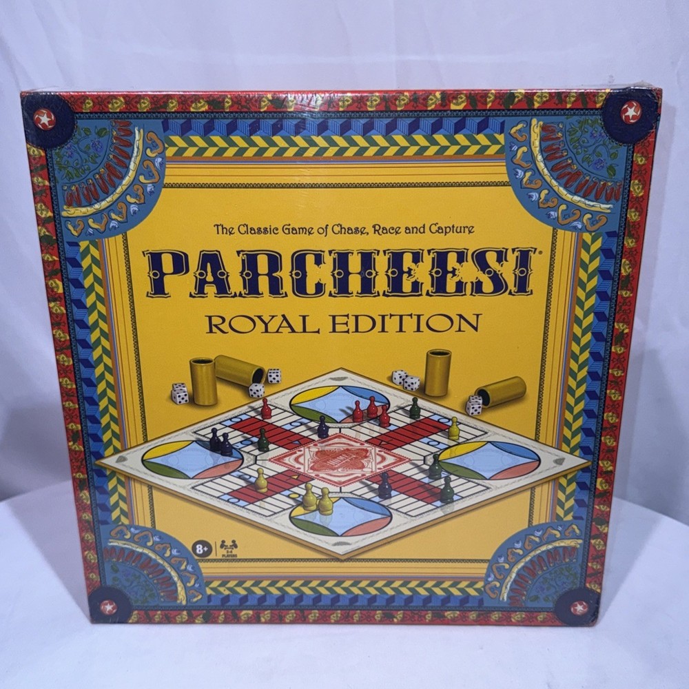Parcheesi Royal Edition Vintage Family Strategy Board Game Complete Classic