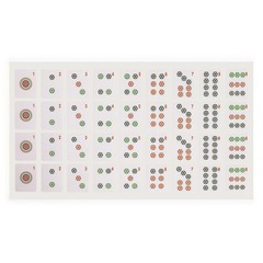 Yellow Mountain Imports American Mahjong Tile Decal Stickers 180pc Set