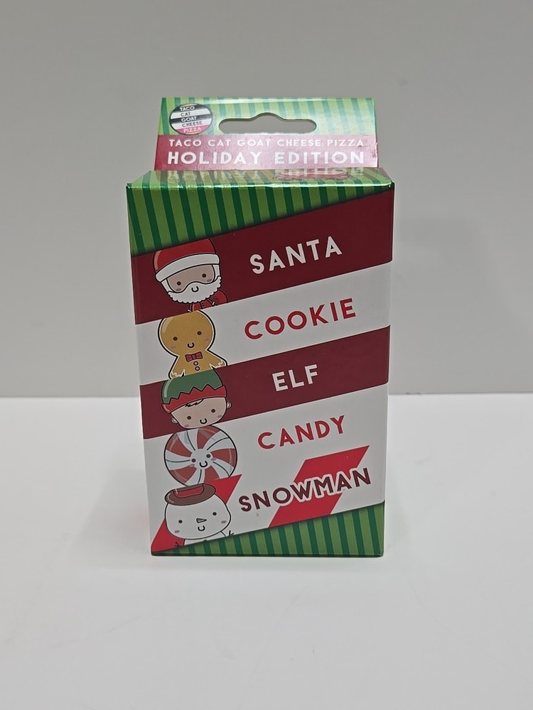 Santa Cookie Elf Candy Snowman Card Game Taco Cat NEW