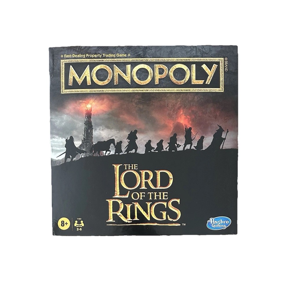 Monopoly Lord Of The Rings with 9 Detailed Miniatures & Ring – READ DESCRIPTION!