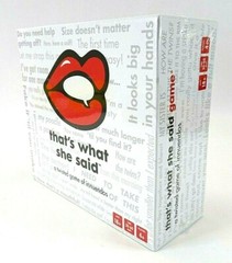 NIB That’s What She Said The Party Game of Twisted Innuendos Board Game SEALED