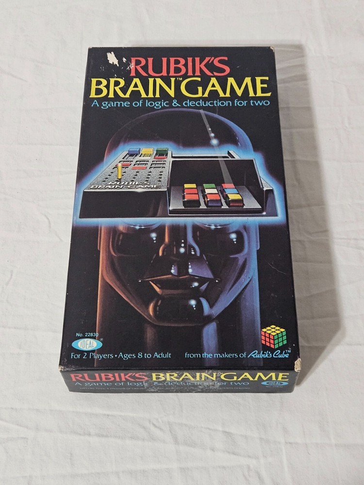 Rubik’s Cube Brain Game. 1983. CBS Toys. Ideal. Logic & Deduction. 2 Player.