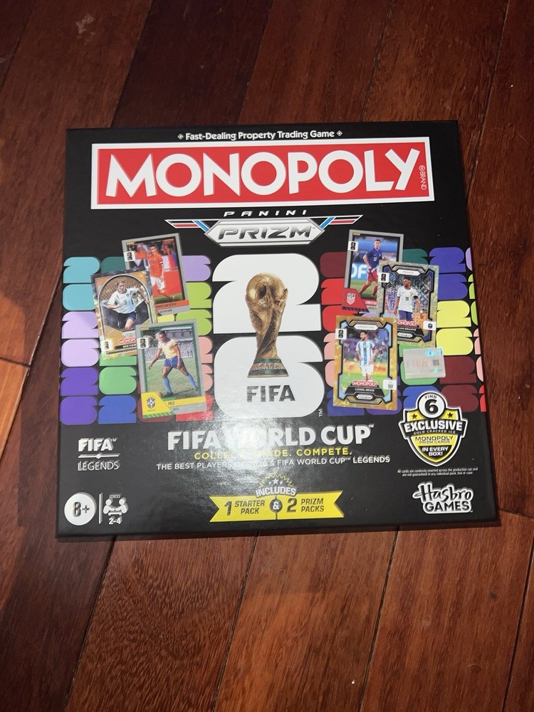 2026 Prizm Soccer Monopoly FIFA World Cup Game Board Open Box No Cards Read
