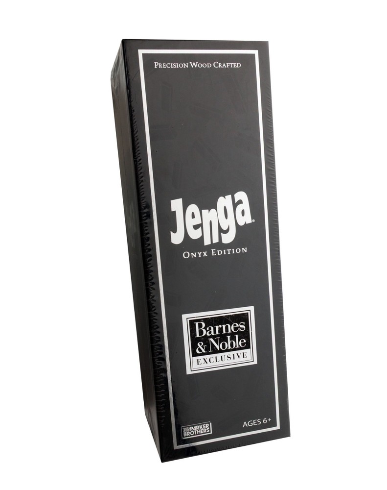 Jenga Onyx Edition Parker Brothers Board Game Barnes Noble Exclusive SEALED NEW