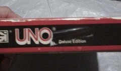 Deluxe UNO game – 1978 edition 90% complete w/box missing ( -7 cards )