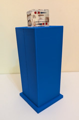 Cube-Tower™ Backgammon Doubling Cube Display & Storage Tower – Choose Color