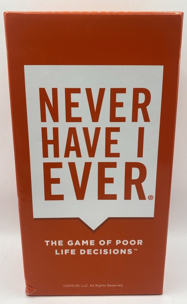 Never Have I Ever The Game of Poor Life Decisions-Drinking Game 17+FREE SHIP NOB