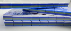 160 American Mahjong Tiles 4-Layer Acrylic Blue Theme Engraved Set/