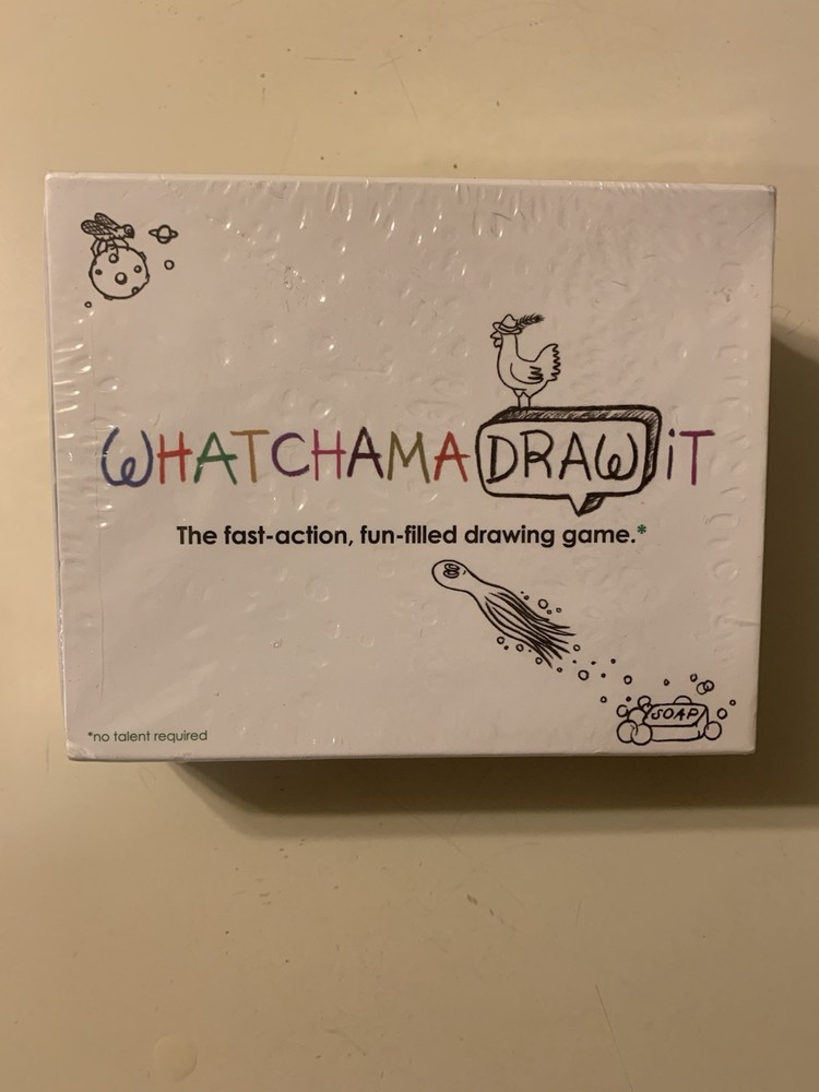 WHATCHAMA DRAW IT The Fast Action Fun Filled Drawing Game Brand New Sealed