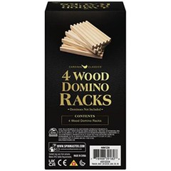 Wooden Domino Trays Set of 4 Wood Domino Racks Domino Holders for Domino Tiles