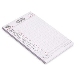 Mexican Train & Chicken Foot Dominoes Scorepad – 60 Sheets, 8.2 x 5.5 Inches