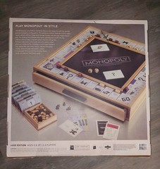 Monopoly Luxe Maple Edition Wood Cabinet Game Board Luxury Premium 2016 Sealed
