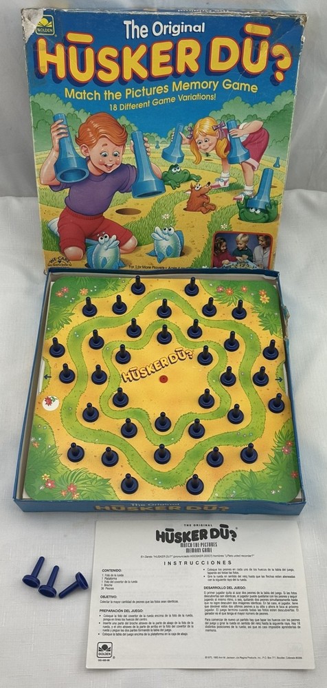 1993 Husker Du Game by Golden Complete in Good Condition FREE SHIPPING