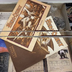 Hero Quest Board Game – 1989 Milton Bradley-Complete- Organized – Read