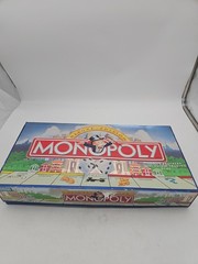 VINTAGE Monopoly Deluxe Edition COMPLETE Parker Brothers 1995 Golden Sealed $$