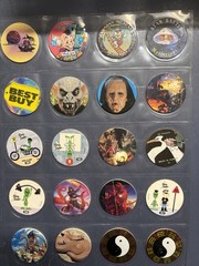 Collection Of Pogs And Slammers 335 Pogs And Slammers – 21 Plastic 9 Metal Slamm