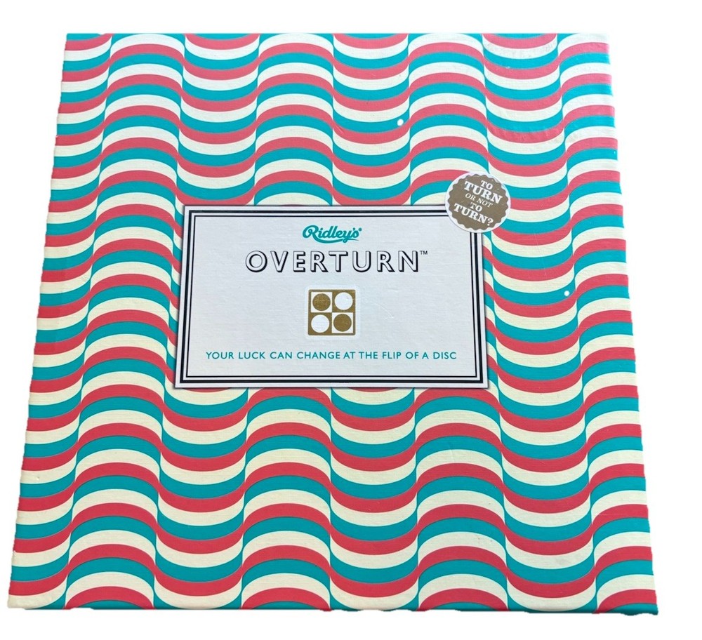 Ridley’s Fun Family Party Strategy Overturn Board Game – Never Used