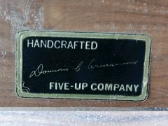 Vintage Domino Cribbage Domino Set Five-Up Handcrafted Dominic C. Armanino 1968