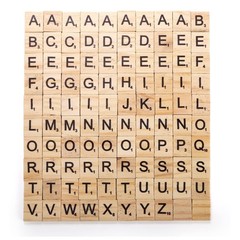 1000PCS Wood Scrabble Letters Wood Letter Tiles A-Z Capital Letters for Craft…
