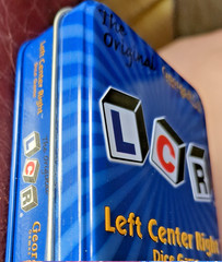 LCR® Left Center Right™ Dice Game – Blue Tin Best For Families who love games!