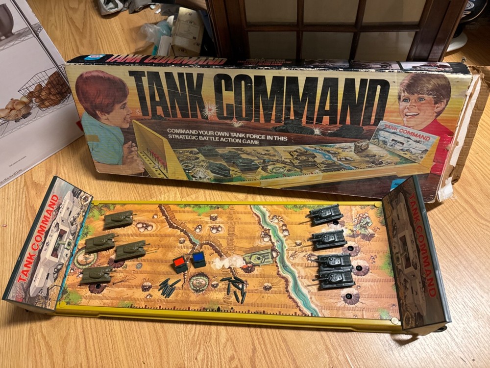 1975 Ideal Tank Command Game – Incomplete, Military Toy Strategic Battle Action