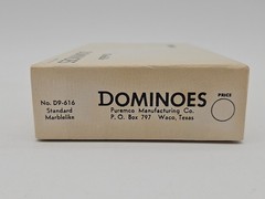 Vintage Marblelike Green Standard Dominoes Original Box Made In USA