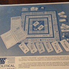 Political Challenge Board Game, Politics Theme, Ages 12+, 2 Players