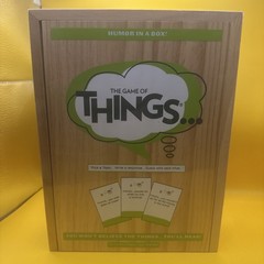 The Game of Things Board Game By Play Monster Humor In A Box WOODEN Edition New