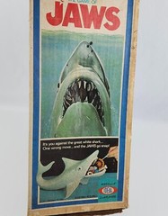Vintage 1975 Ideal Jaws Shark game EMPTY box only -open from bottom-