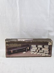 Vintage Tournament Rummikub Board Game Pressman Leather-Look Case Complete