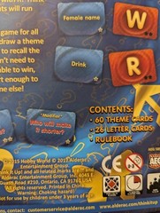 THINK IT UP! – A Party Game Of Letters, Words, Smarts, & Speed – 100% COMPLETE
