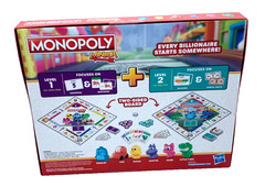 Hasbro Monopoly Junior Board Game 2 Games In 1 Level 1 & 2 Ages 4+ New In Box