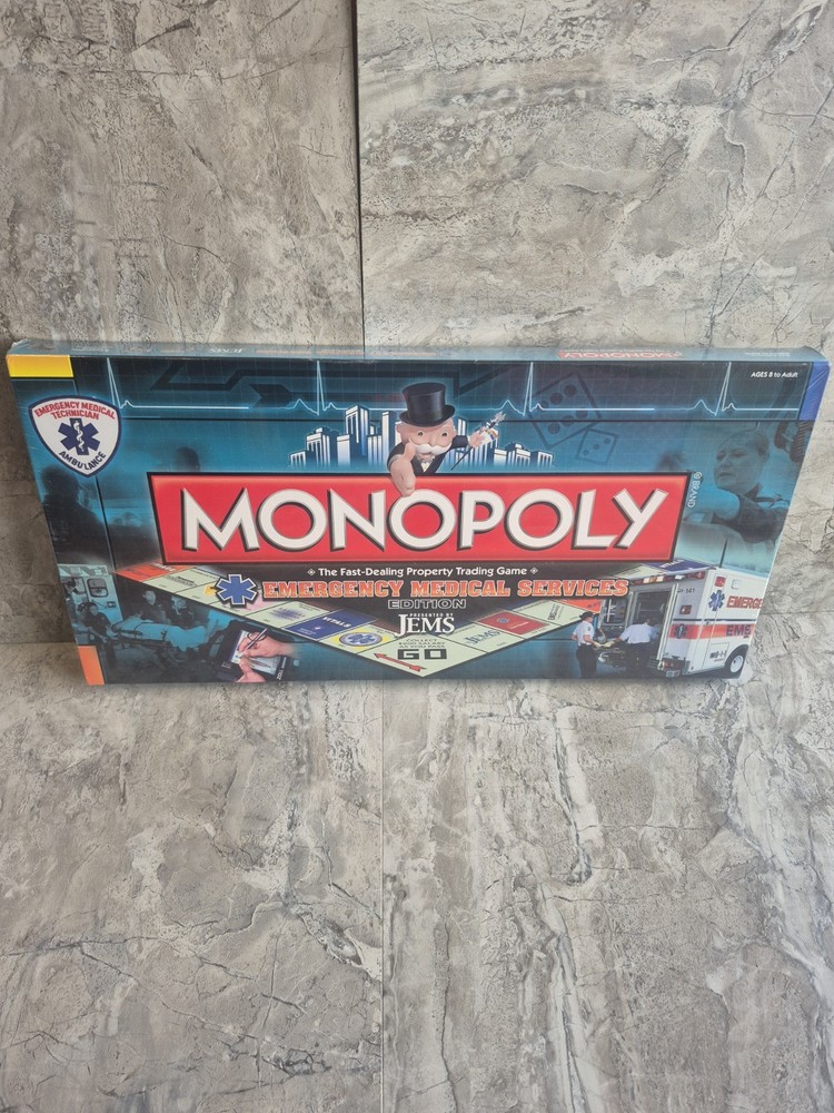 MONOPOLY EMS EDITION EMERGENCY MEDICAL SERVICES BOARD GAME 2010 NEW & SEALED