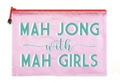 Sunnymove Large American Mahjong Tiles Storage Bag Empty Mahj Party Gifts 14×10
