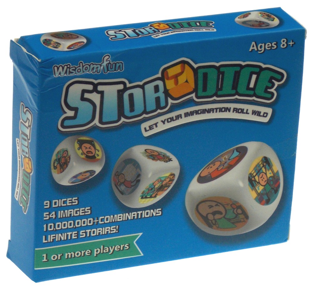 Story Dice 9 Actions Storytelling Cubes Gift Stories Travel Party Game Education