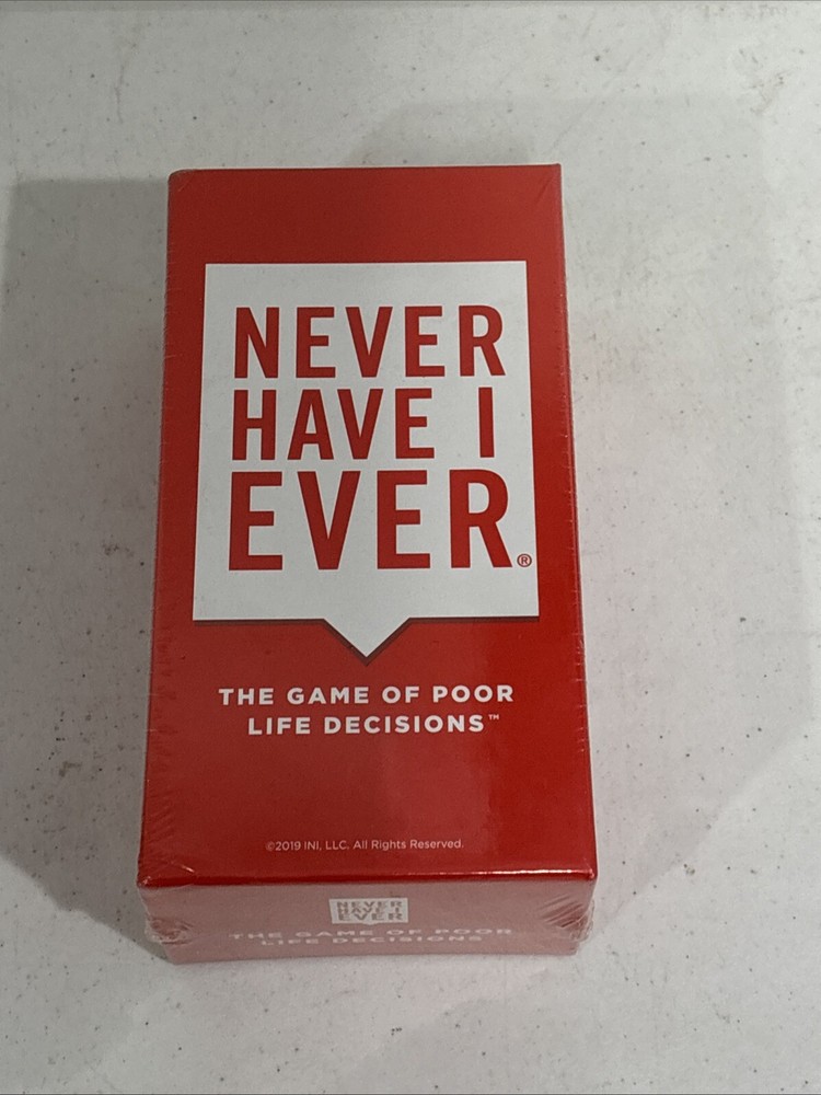 Never Have I Ever Party Card Poor Life Decisions Game Classic Edition Ages 17+