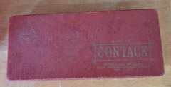 Vtg 1939 Parker Brothers Game of Contack -Complete with Instructions & Counters!