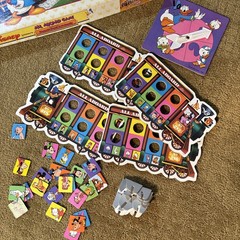 Vintage 1986 Disney All Aboard Game Milton Bradley 100% Complete