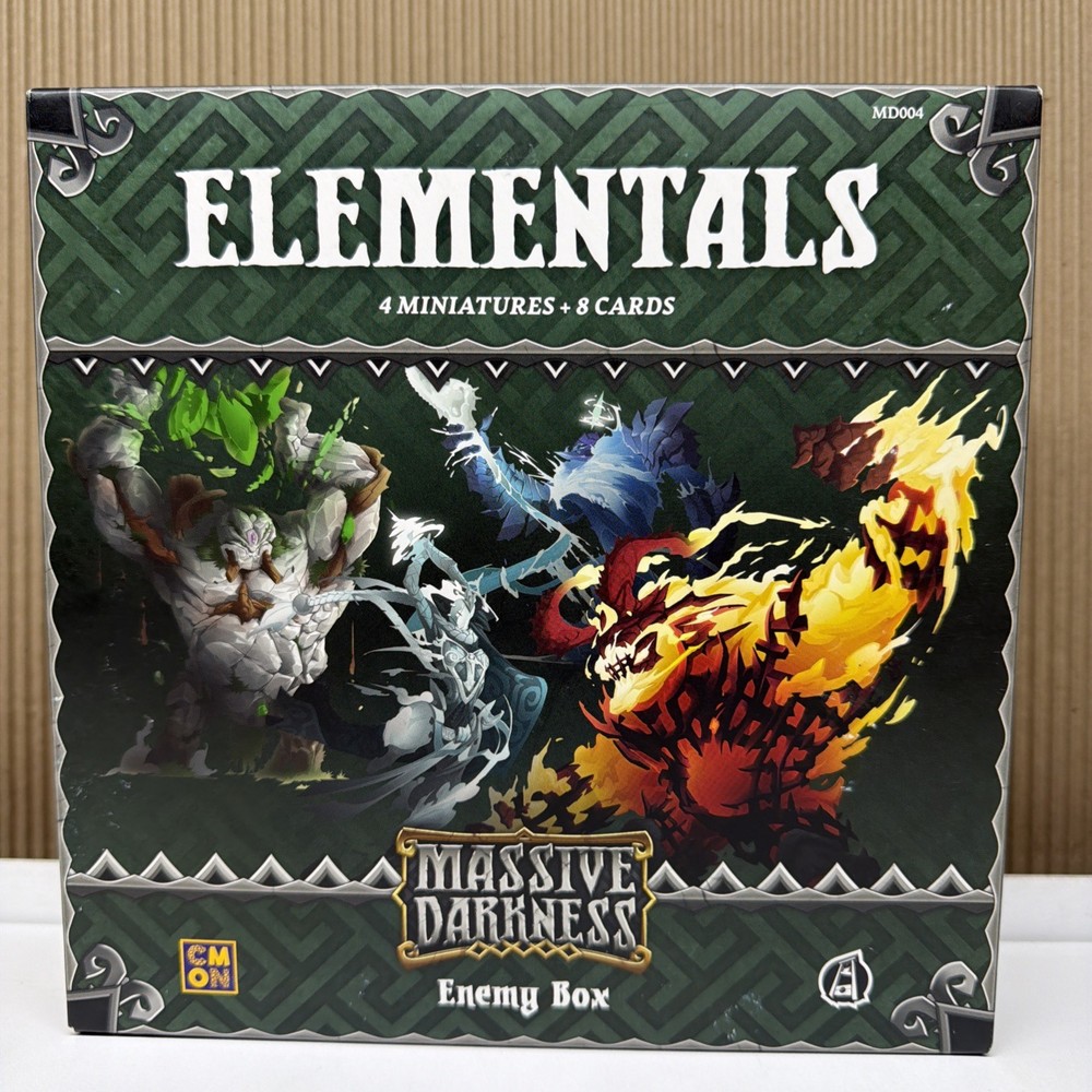 Massive Darkness Elementals Enemy Miniatures Set MD004 Dungeon Crawl Expansion