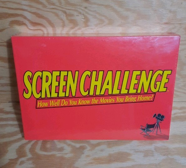 Vintage 1991 Cadaco 681 Screen Challenge Movie Trivia Board Game NEW Sealed NIP
