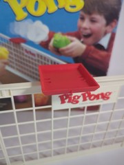 Vintage Pig Pong Milton Bradley 1986 Game Table Tennis COMPLETE