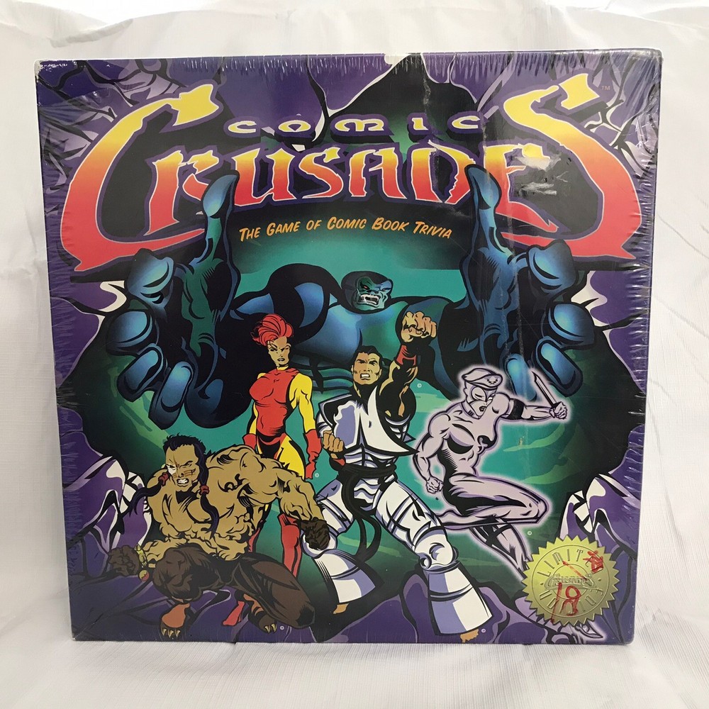 Comic Crusades The Game Of Comic Book Trivia Board Game 1997 Endgame Sealed