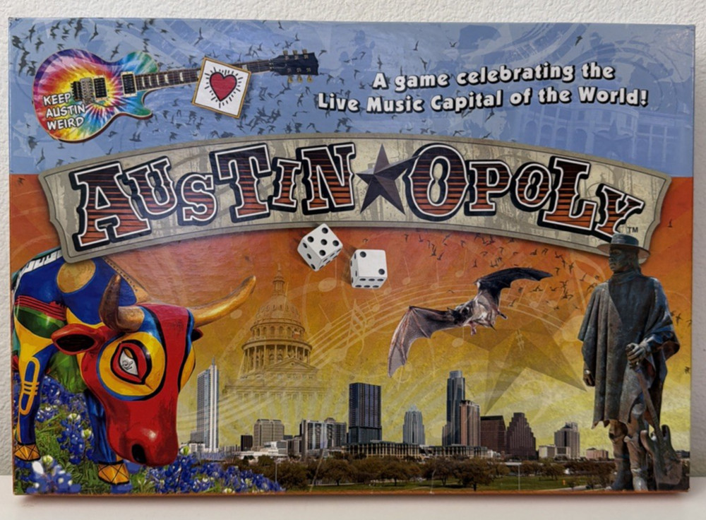 Austinopoly Board Game Complete Austin Texas Edition Late For The Sky 2016 USA