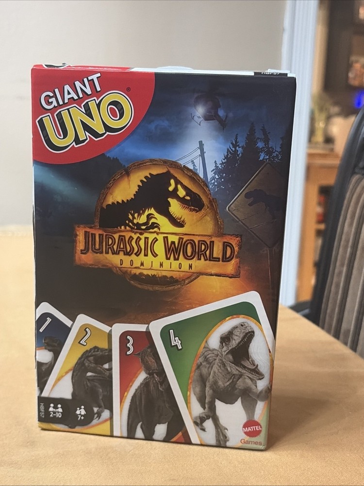 Giant UNO Jurassic World Domination Card Game for Kids & Game Night 2021