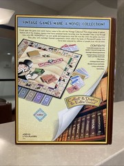 Monopoly Vintage Game Collection 2005 Wooden Box Bookshelf
