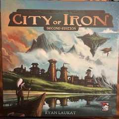 City Of Iron 2nd Edition Strategy Board Game Ryan Laukat (metal coins)