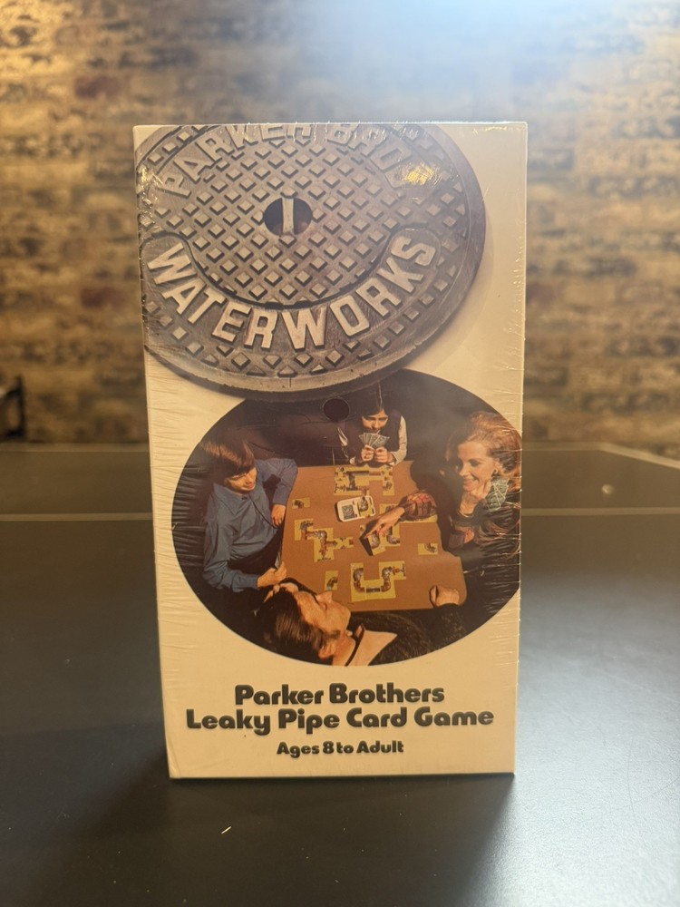 VINTAGE Waterworks 1972 COMPLETE Parker Brothers Leaky Pipe Card Game Sealed